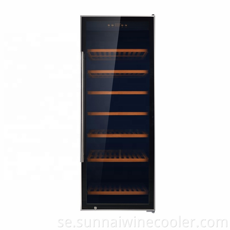 Dubbelzon 242 Black Panel Compressor Big Wine kylskåp
